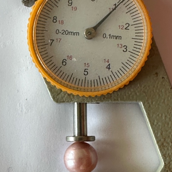 11mm REAL Light Purple / Pink Pearl on 14K ROSE Gold 925 Silver - 18" (Adjust.) - Picture 6 of 7